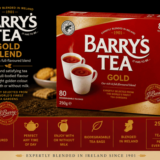Barry's Tea Gold Blend 80 Tea Bags 250g