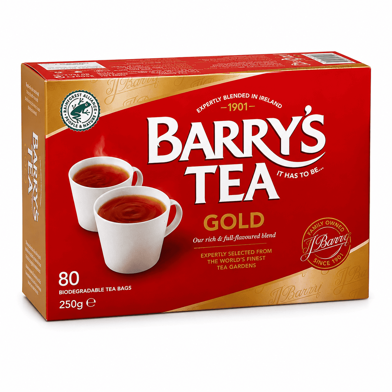 Barry's Tea Gold Blend 80 Tea Bags 250g
