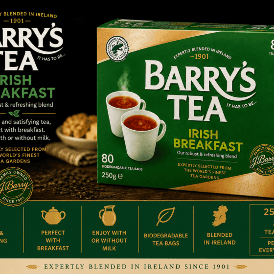Barry's Tea Irish Breakfast 80 Tea Bags 250g