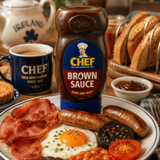 Chef Brown Sauce 385g squeezy bottle Irish brown sauce