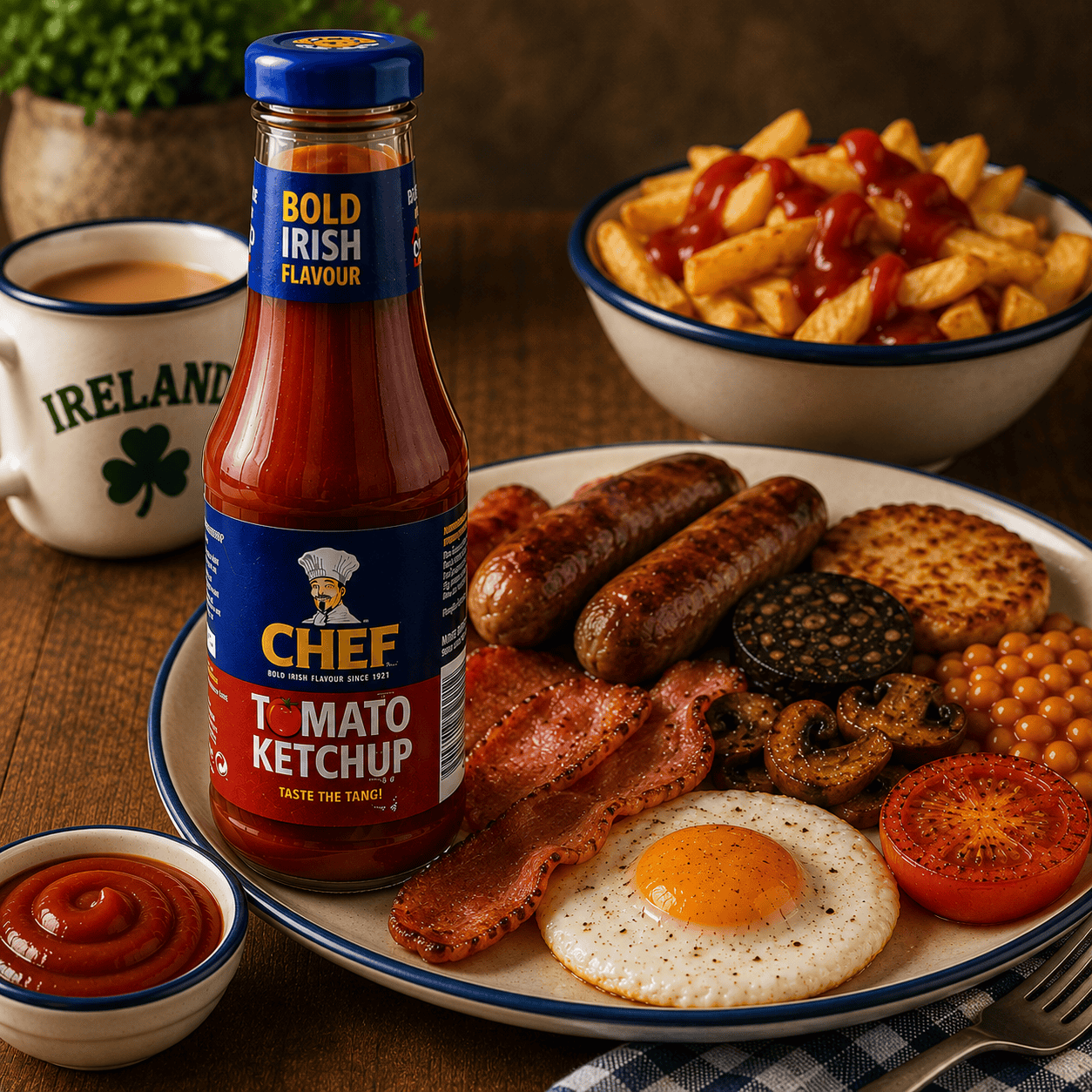 Chef Tomato Ketchup 330g glass bottle Irish ketchup