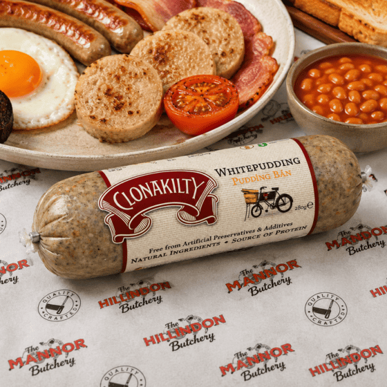Clonakilty White Pudding 280g Irish white pudding