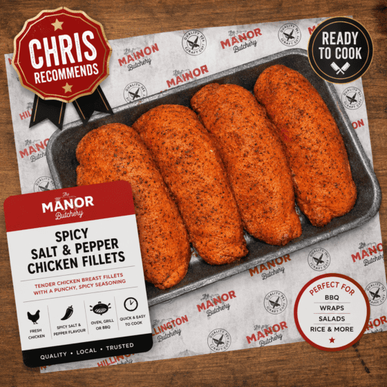 Spicy Salt & Pepper Chicken Fillets from Manor Butchery