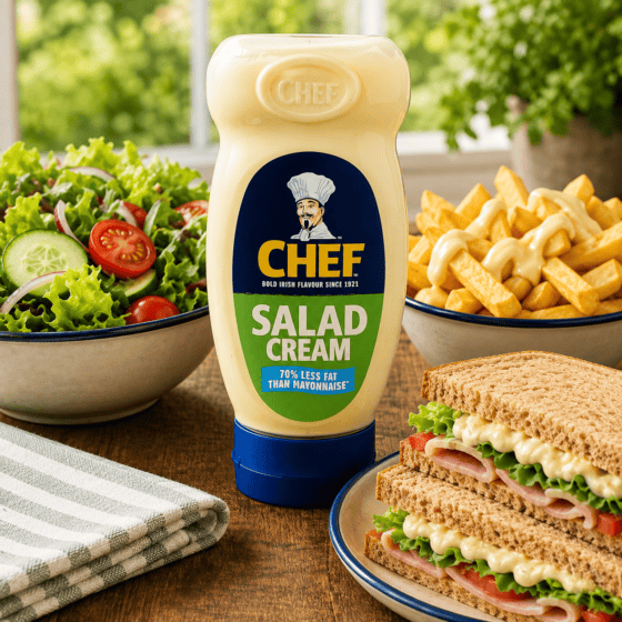 Chef Salad Cream 440g squeezy bottle Irish salad cream